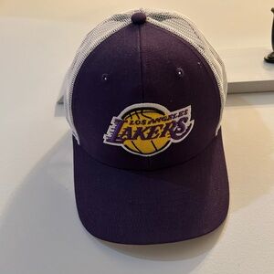 Los Angeles LA Lakers Purple & White ball cap hat